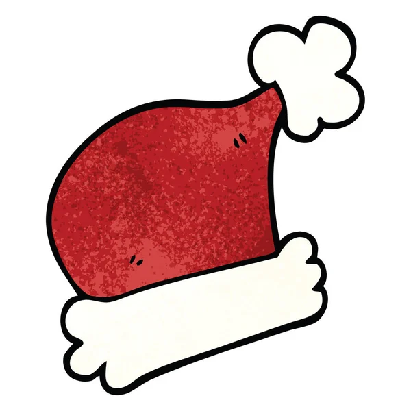 Dibujos Animados Garabatos Sombreros Navidad — Vector de stock