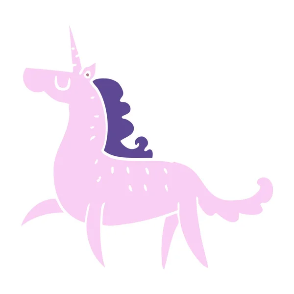 Cartoon Doodle Magical Unicorn — Stockvector