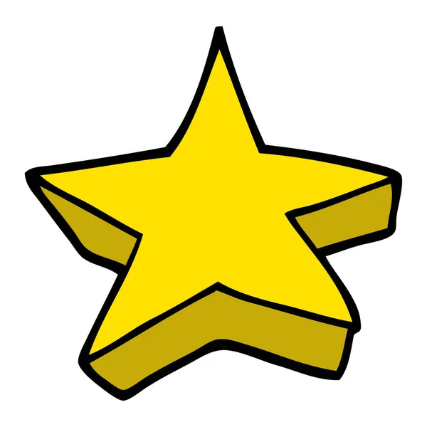 Zeichentrick Doodle Shootingstar — Stockvektor