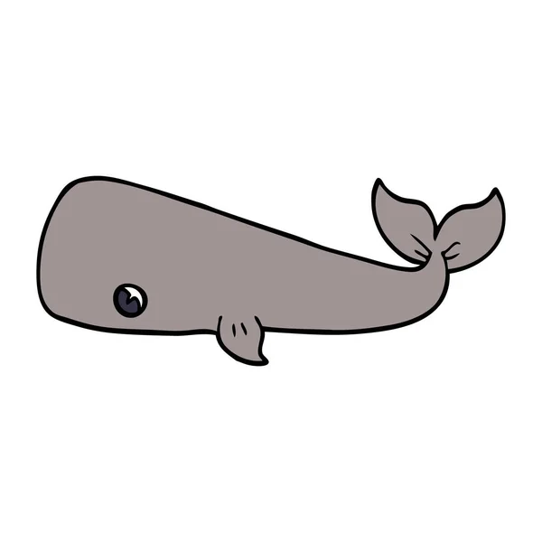 Illustration Vectorielle Baleine Griffes Dessin Animé — Image vectorielle