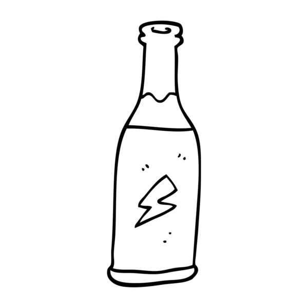 Zeichnung Karikatur Ungesundes Getränk — Stockvektor