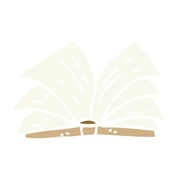 Плоска Кольорова Ілюстрація Мультяшна Відкрита Книга — стоковий вектор
