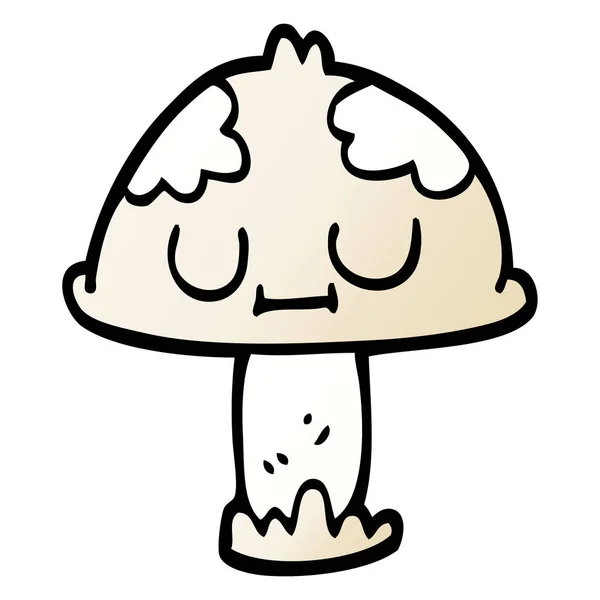 动画片涂鸦逗人喜爱的蘑菇 — 图库矢量图片