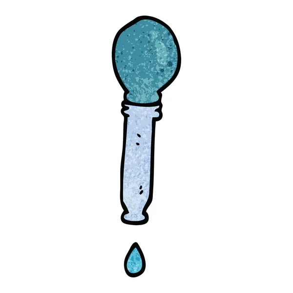 Pipette Dégoulinante Gribouillis Dessin Animé — Image vectorielle