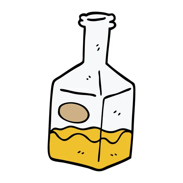 Bebida Doodle Desenhos Animados Decanter —  Vetores de Stock