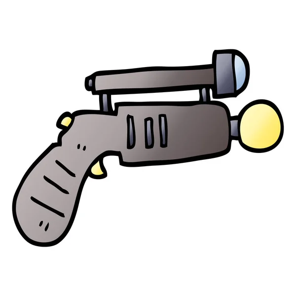 Vektor Přechodu Ilustrace Kreslené Ray Gun — Stockový vektor
