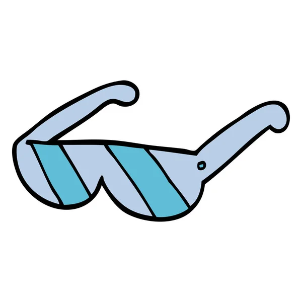 Cartoon Doodle Veiligheidsbril — Stockvector