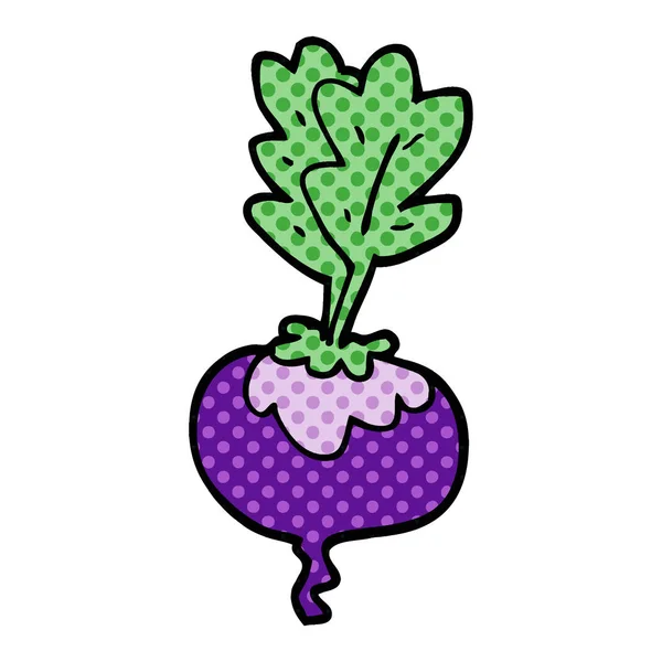 漫画落書き野菜でカラフルなベクトル図 — ストックベクタ