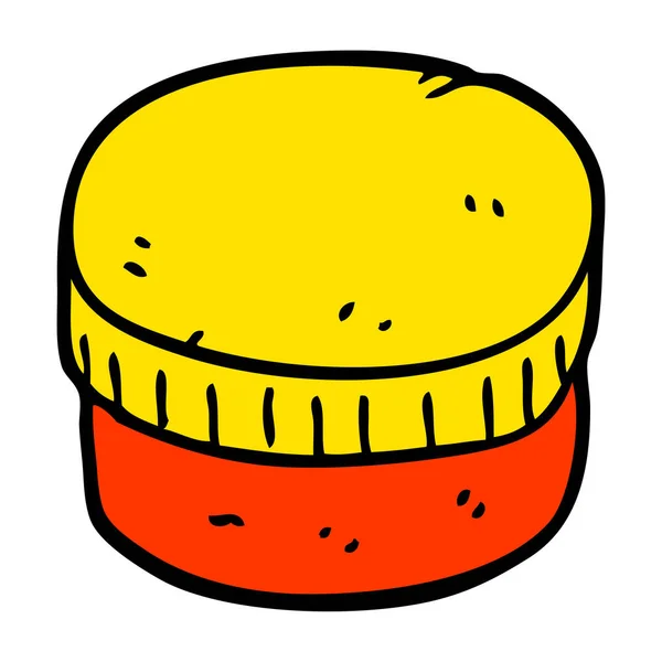 Cartoon Doodle Moisturizer Jar — Stock Vector