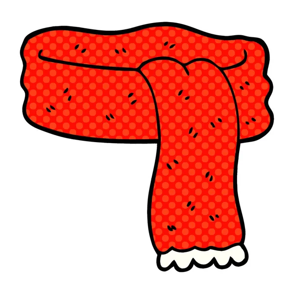 Cartoon Doodle Sjaal Vector Illustratie — Stockvector