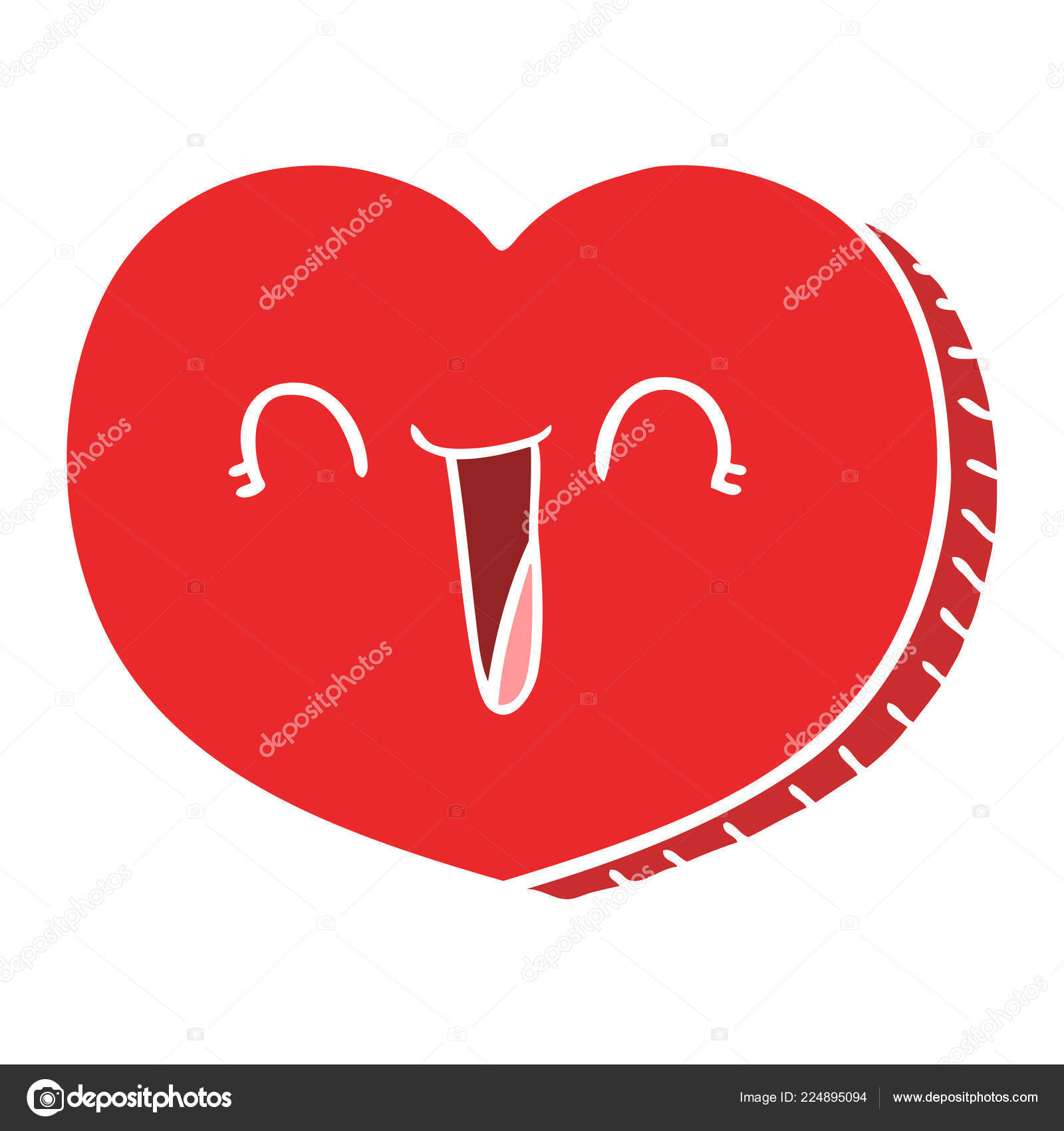 Plat Couleur Style Dessin Anime Amour Coeur Image Vectorielle Par Lineartestpilot C Illustration Plat Couleur Style Dessin Anime Amour Coeur Image Vectorielle Par Lineartestpilot C Illustration