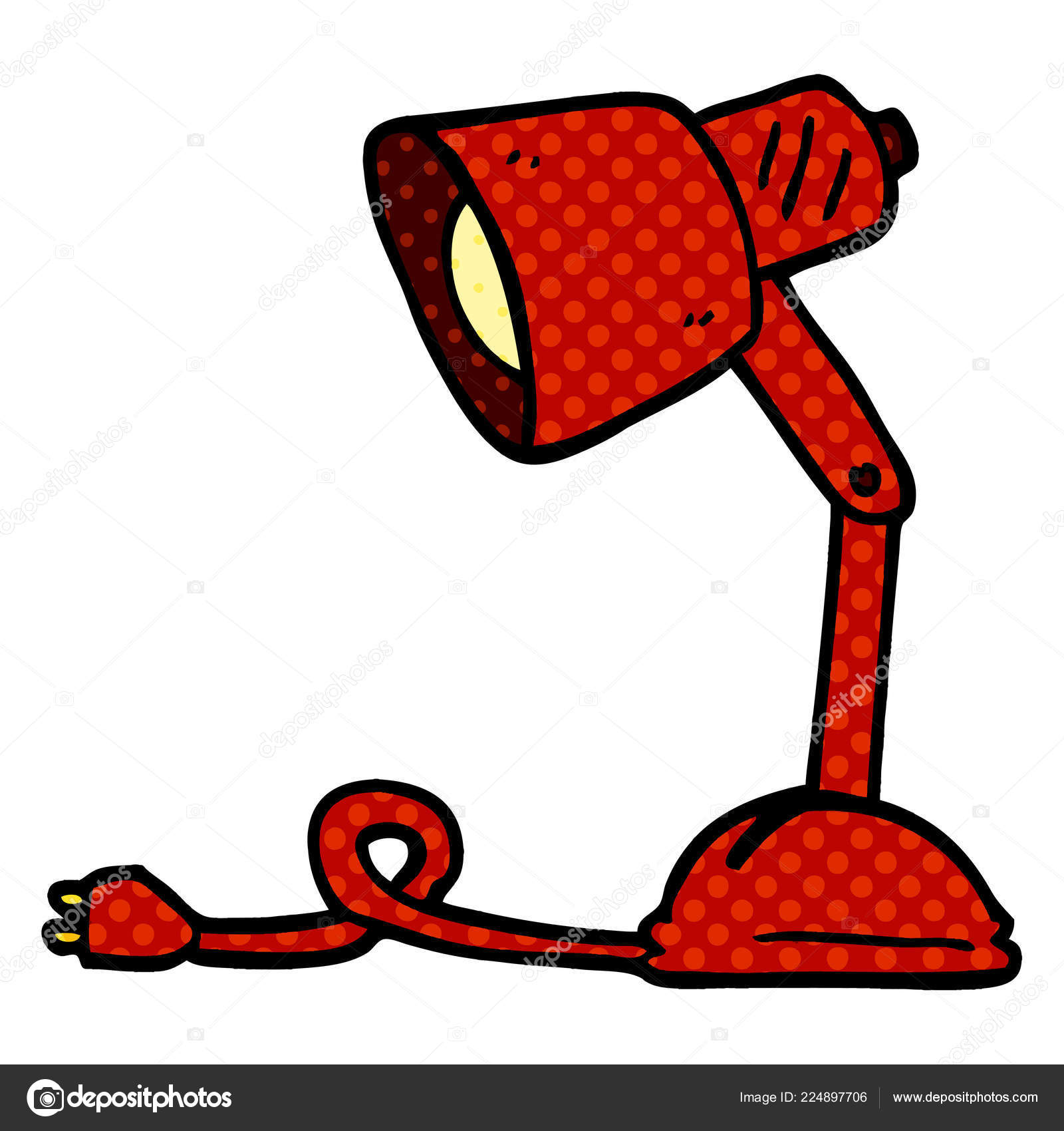 Cartoon Doodle Desk Lamp Stock Vector Image by ©lineartestpilot 224897706