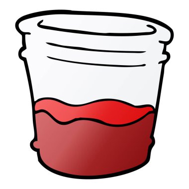 çizgi film doodle bardak içki