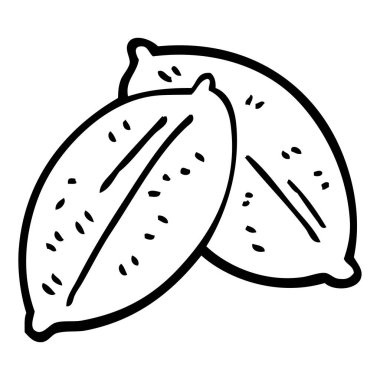 çizgi film doodle yaprak, vektör çizim