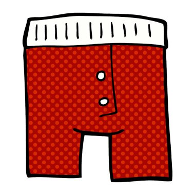 çizgi film doodle iç çamaşırı, vektör çizim