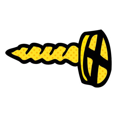 çizgi film doodle eski pirinç vida