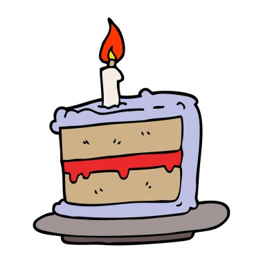 çizgi film doodle Doğum günü pastası