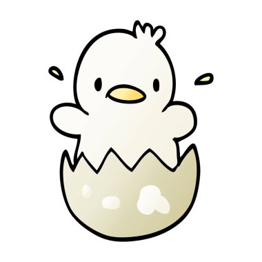 çizgi film doodle yavru ördek