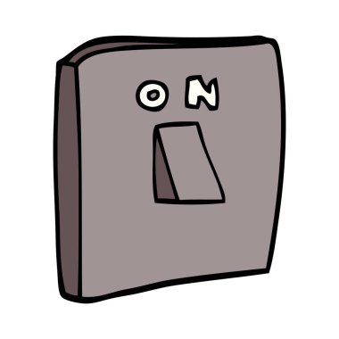 anahtar üzerindeki çizgi film doodle 