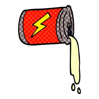 çizgi film doodle dökülen soda olabilir