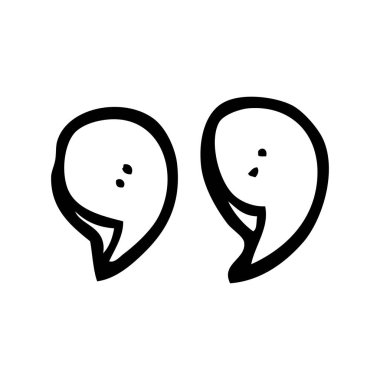 çizgi çizme çizgi film tırnak işaretleri