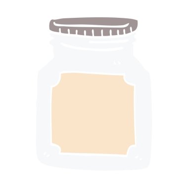 çizgi film doodle depolama kavanoz