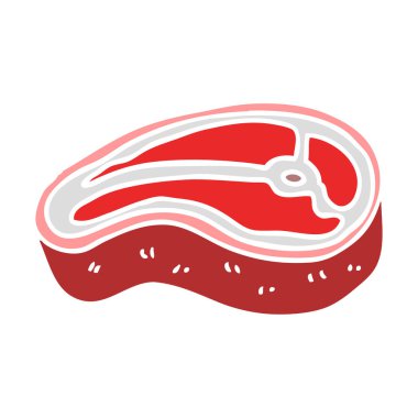 çizgi film doodle lezzetli biftek