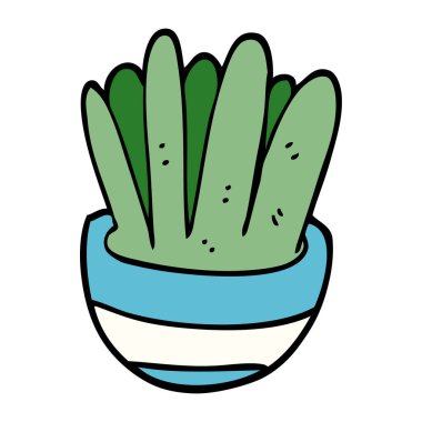 çizgi film doodle Ev bitkisi