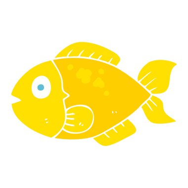 düz renk balık gösterimi