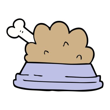 çizgi film doodle evde beslenen hayvan yiyecek