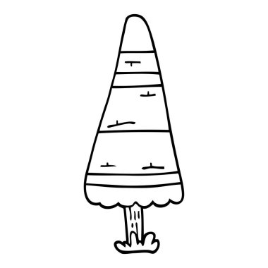 çizim karikatür Noel ağacı