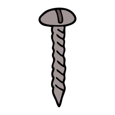 çizgi film doodle metal vida