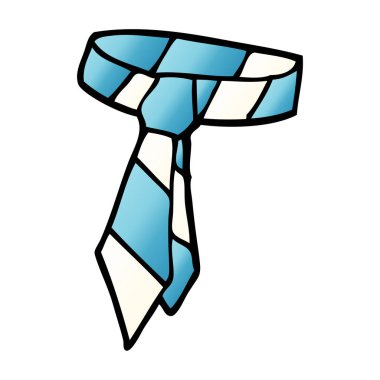 çizgi film doodle çizgili kravat