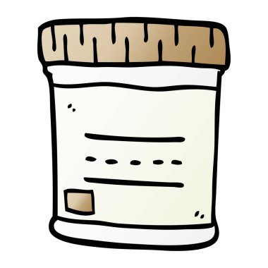 çizgi film doodle tıbbi örnek kavanoz