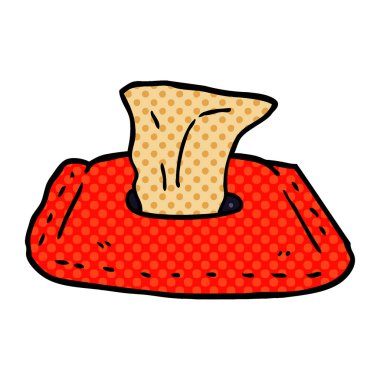 çizgi film doodle tuvalet mendil