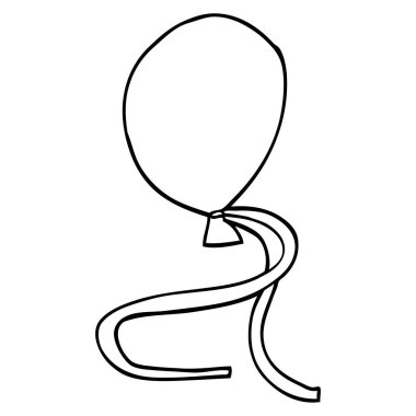 çizim karikatür kırmızı balon