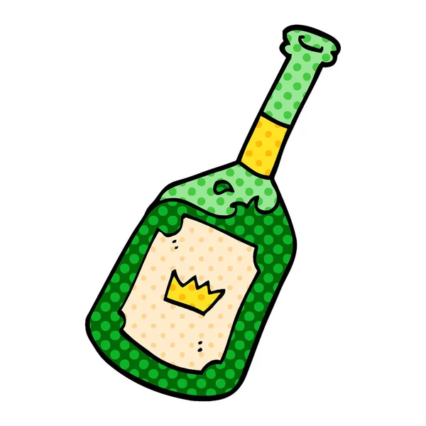 Kreslený Doodle Alkoholický Nápoj — Stockový vektor