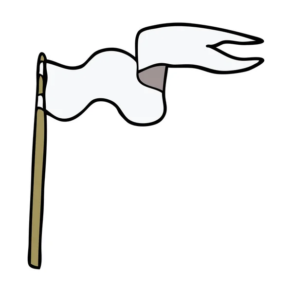 Cartoon Doodle Flagge Vektorillustration — Stockvektor