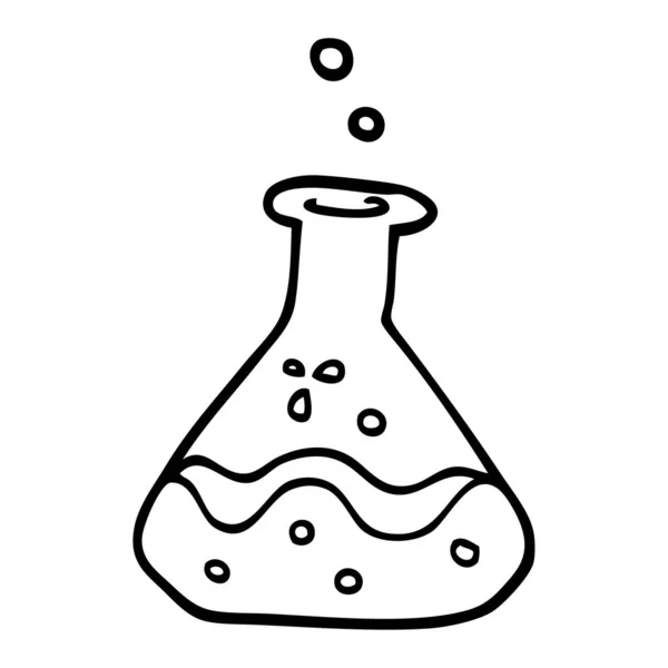 Kreslení Čar Kreslených Věda Experiment — Stockový vektor