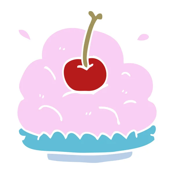 Cartoon Doodle Riesiges Eis Dessert — Stockvektor