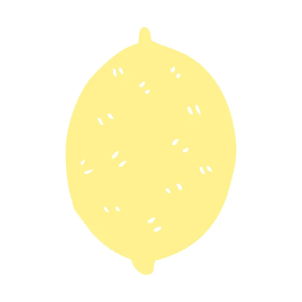 Kreslený Doodle Citron Ovoce — Stockový vektor