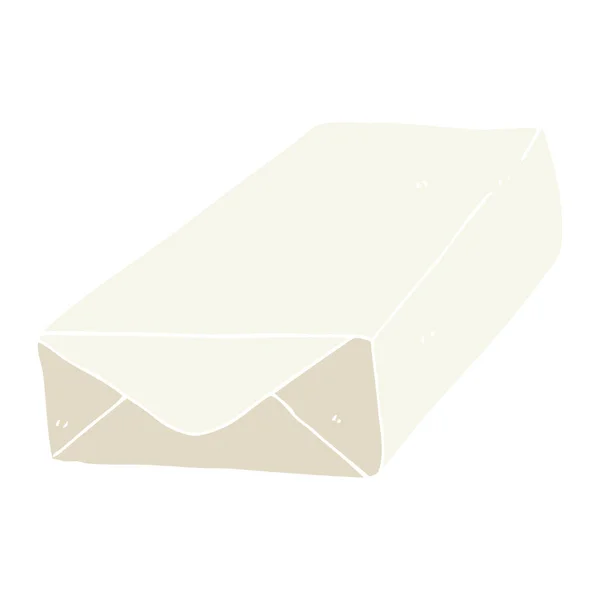 Flachfarbige Abbildung Der Packung Büropapier — Stockvektor