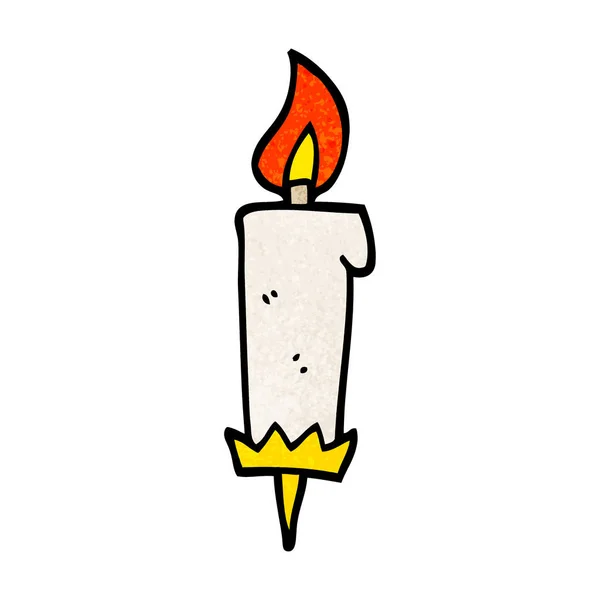 动画片涂鸦生日蜡烛 — 图库矢量图片