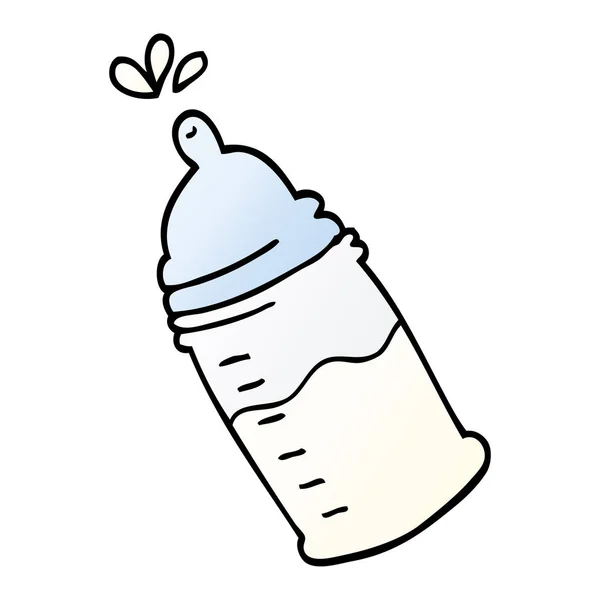 Cartoon Doodle Baby Bottle — Stock Vector