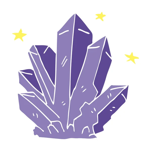 Cartoon Doodle Magic Crystal — Stockvector