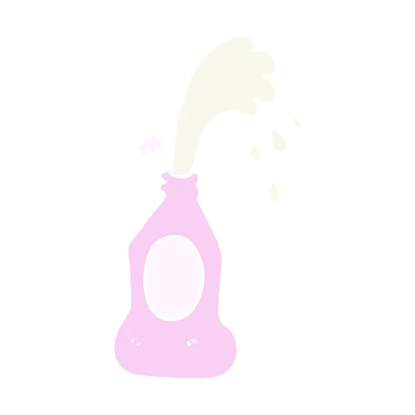 Flachfarbige Illustration Der Spritzlotionflasche — Stockvektor