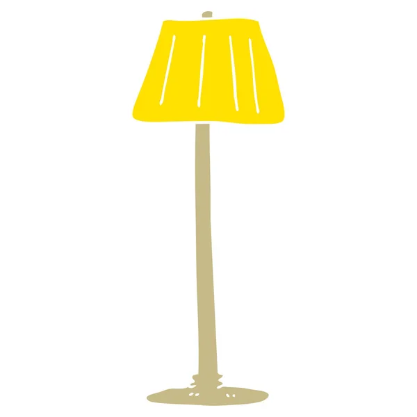 Flad Farve Illustration Lampe – Stock-vektor