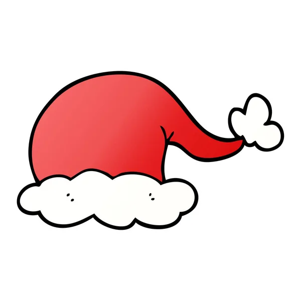 动画片涂鸦圣诞老人帽子 — 图库矢量图片
