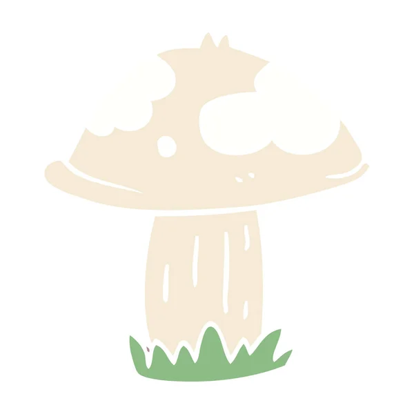 Dessin Animé Doodle Champignon Sauvage — Image vectorielle