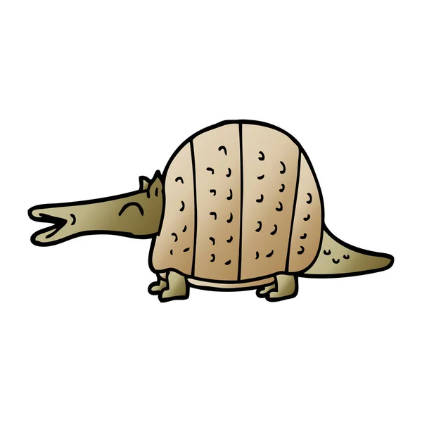 Εικονογράφηση Διάνυσμα Armadillo Doodle Κινουμένων Σχεδίων — Διανυσματικό Αρχείο